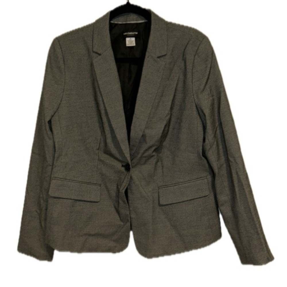 Liz Claiborne Size 10 Career Suit Jacket Polyester Rayon Spandex Blend